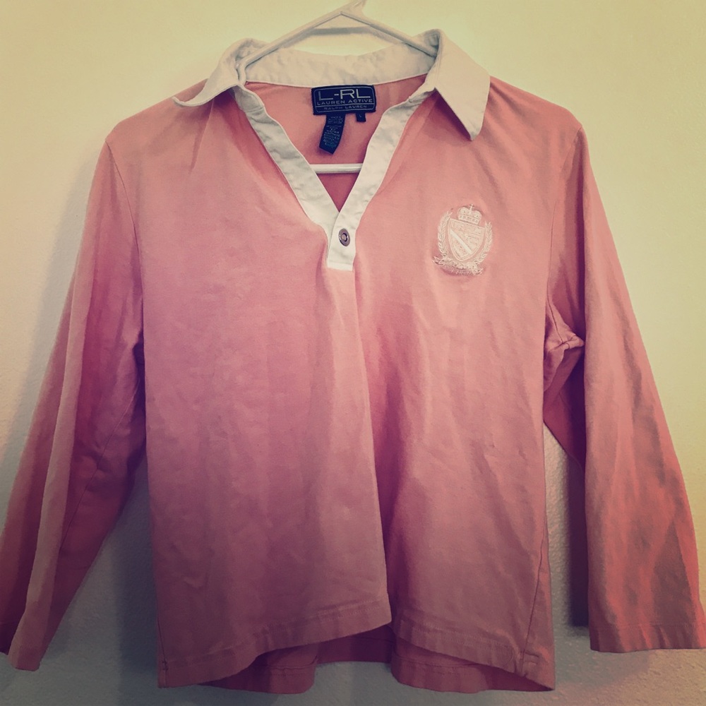 Ralph Lauren collared quarter sleeve